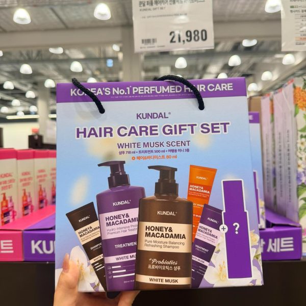 KUNDAL Honey & Macadamia White Musk Hair Бэлэгийн багц